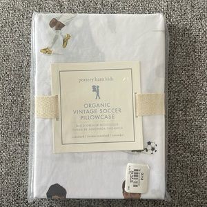 COPY - NWT Pottery Barn organic soccer pillow case.
